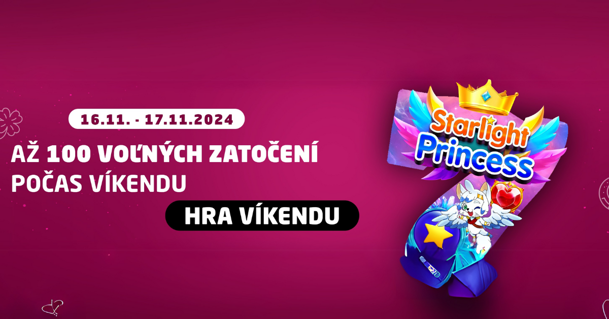 Hra víkendu STARLIGHT PRINCESS v Synottip kasíne