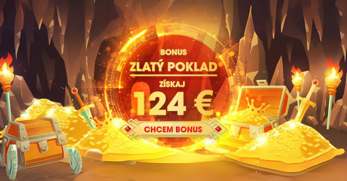 Získaj utorkový bonus Zlatý poklad a pripíš si na svoje konto 124 €